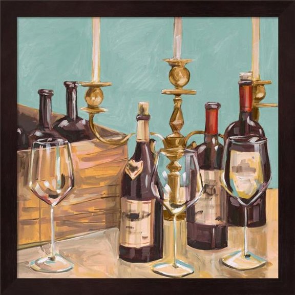 Metaverse R870611-0120000-AEAAAADAN4 13.25 x 13.25 in. Dinner Party I Framed Wall Art by Heather A. French-Roussia
