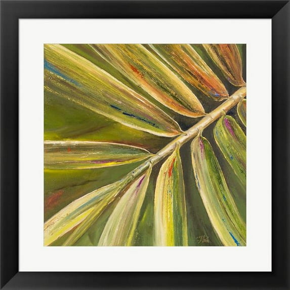 Metaverse R870642-0140000-AMAEAGOEDM 19.5 x 19.5 in. Green Close Up II Framed Wall Art by Patricia Pinto