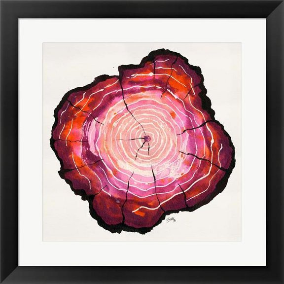 Colored Tree Trunk II by Elizabeth Medley, Framed Wall Art, 19.5W x 19.5H