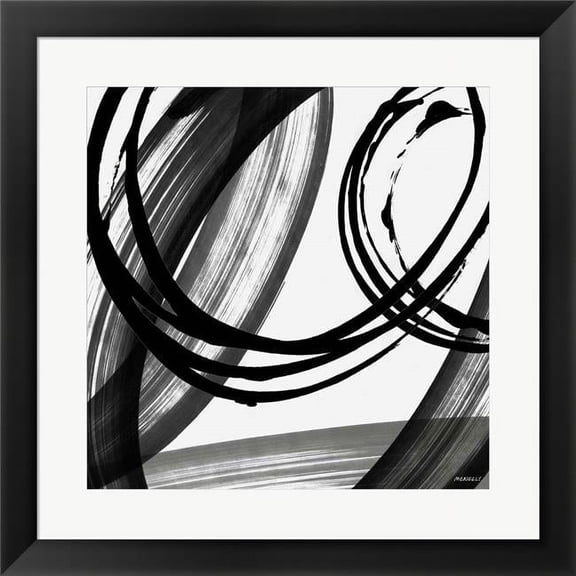 Metaverse R911080-0140000-AMAEAGOEDM 19.5 x 19.5 in. Black & White Pop I Framed Wall Art by Dan Meneely