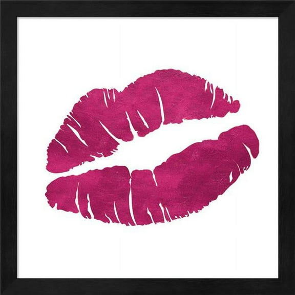 Metaverse R911275-0120000-AEAAAAEAN4 13.25 x 13.25 in. Romantic Pink Icon Framed Wall Art by SD Graphics Studio