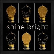 Metaverse R911311-0120000-AEAAAAEAN4 13.25 x 13.25 in. Shine & Illuminate I Framed Wall Art by SD Graphics Studio