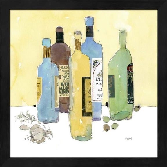 Metaverse R947110-0120000-AEAAAAEAN4 13.25 x 13.25 in. Garlic & Oil I Framed Wall Art by Sam Dixon