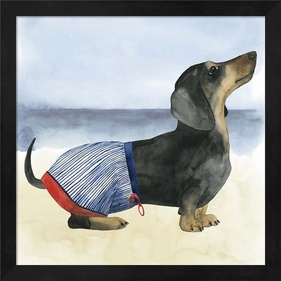 Metaverse R947793-0120000-AEAAAAEAN4 13.25 x 13.25 in. Hot Dog IV Framed Wall Art by Grace Popp