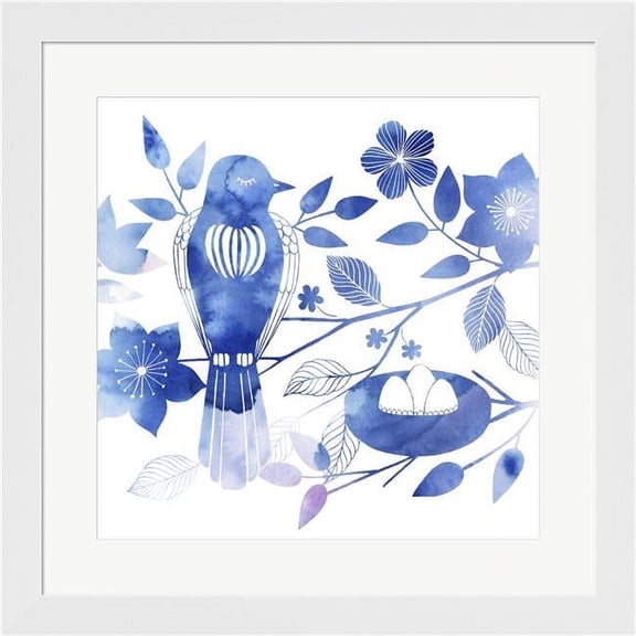 Metaverse R947803-0140000-AMAEAGMEF8 19.75 x 19.75 in. Avian Twilight III Framed Wall Art by Grace Popp