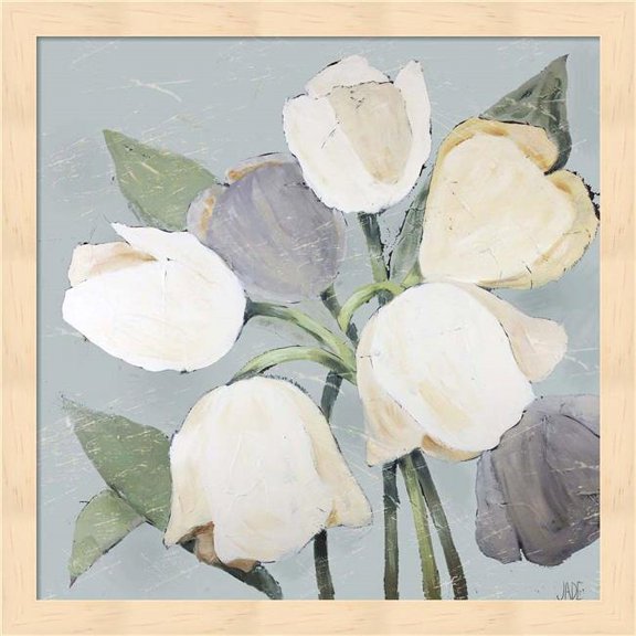Metaverse R947807-0120000-AEAAAACAN4 13.25 x 13.25 in. French Tulips I Framed Wall Art by Jade Reynolds