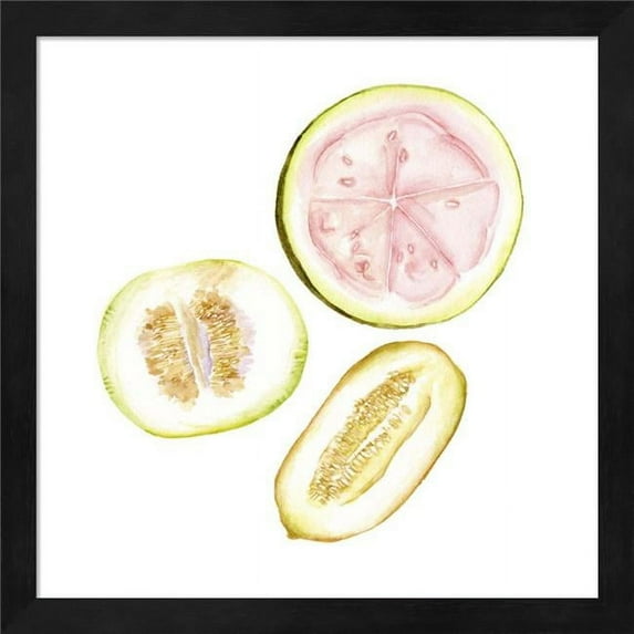 Metaverse R947928-0120000-AEAAAAEAN4 13.25 x 13.25 in. Love Me Fruit I Framed Wall Art by Melissa Wang