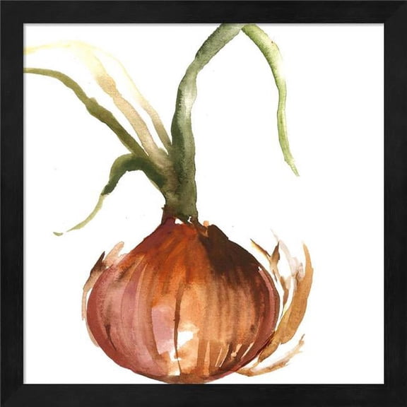 Metaverse R949419-0120000-AEAAAAEAN4 13.25 x 13.25 in. Onion Framed Wall Art by Asia Jensen