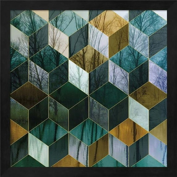 Great Art Now Kaleidescope Visions III by PI Galerie Framed Wall Art 13"W x 13"H