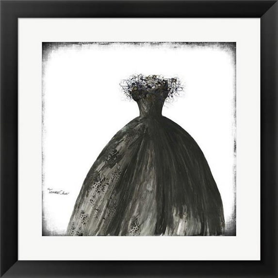 Metaverse R950167-0140000-AMAEAGOEDM 19.5 x 19.5 in. Black Dress I Framed Wall Art by Tamara Cohen