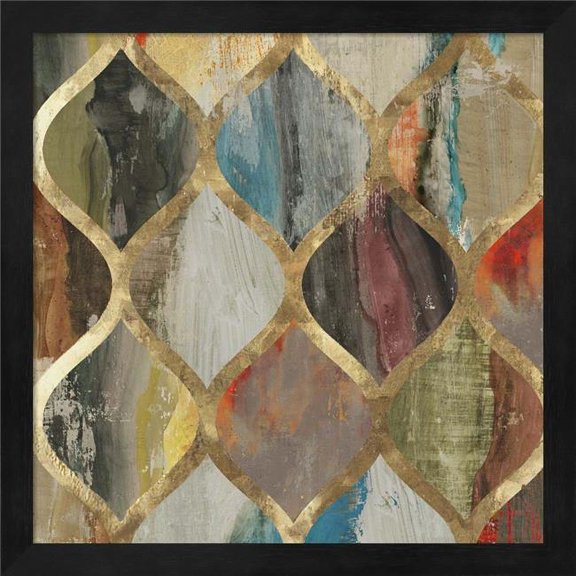 Metaverse R950190-0120000-AEAAAAEAN4 13.25 x 13.25 in. Ecliptic II Framed Wall Art by Aimee Wilson