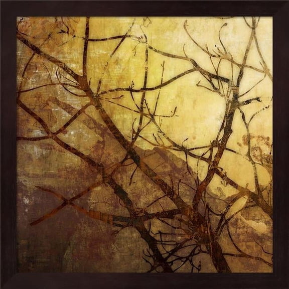 Metaverse R950705-0120000-AEAAAADAN4 13.25 x 13.25 in. Ombre Branches I Framed Wall Art by James McMaster