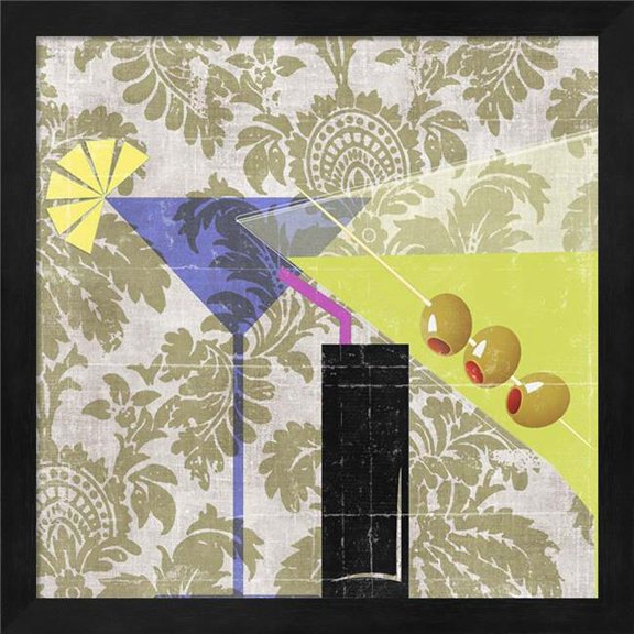 Metaverse R950838-0120000-AEAAAAEAN4 13.25 x 13.25 in. Cocktail I Framed Wall Art by Posters International Studio
