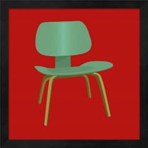 Mid Century Chair III by Posters International Studio, Framed Wall Art, 13.25W x 13.25H