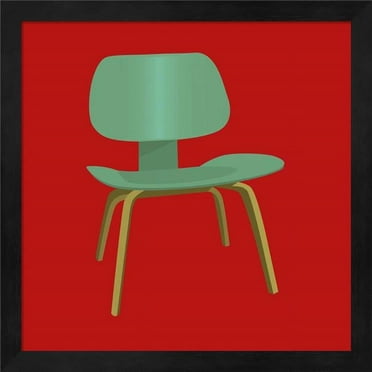 Mid Century Chair III by Posters International Studio, Framed Wall Art, 13.25W x 13.25H