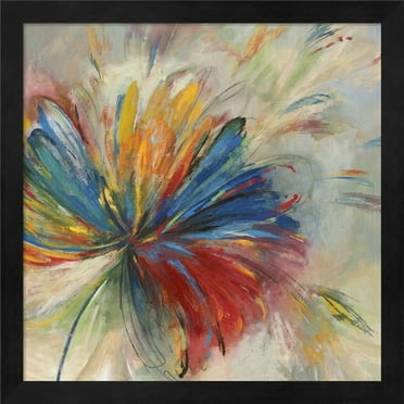 Passion Flower by Posters International Studio, Framed Wall Art, 13.25W x 13.25H
