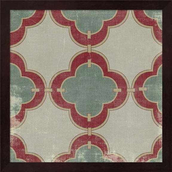 Metaverse R951299-0120000-AEAAAADAN4 13.25 x 13.25 in. Parisian Pattern III Framed Wall Art by Posters International Studio