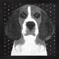 Great Art Now Beagle by Posters International Studio Framed Wall Art 13"W x 13"H