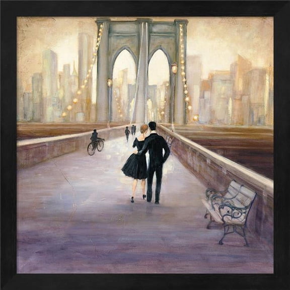 Metaverse R958351-0120000-AEAAAAEAN4 13.25 x 13.25 in. Bridge to NY Framed Wall Art by Julia Purinton