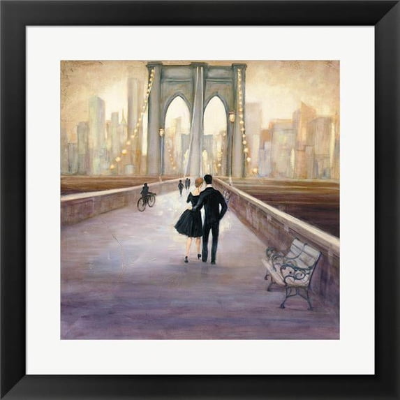 Metaverse R958351-0140000-AMAEAGOEDM 19.5 x 19.5 in. Bridge to NY Framed Wall Art by Julia Purinton