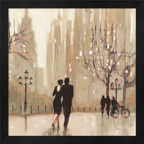 Metaverse R958364-0120000-AEAAAAEAN4 13.25 x 13.25 in. An Evening Out Neutral Square Framed Wall Art by Julia Purinton