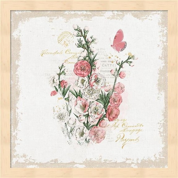 Metaverse R958438-0120000-AEAAAACAN4 13.25 x 13.25 in. French Romance III Framed Wall Art by Katie Pertiet