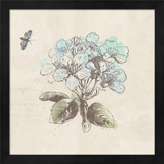 Metaverse R958542-0120000-AEAAAAEAN4 13.25 x 13.25 in. En Bleu XI Framed Wall Art by Katie Pertiet