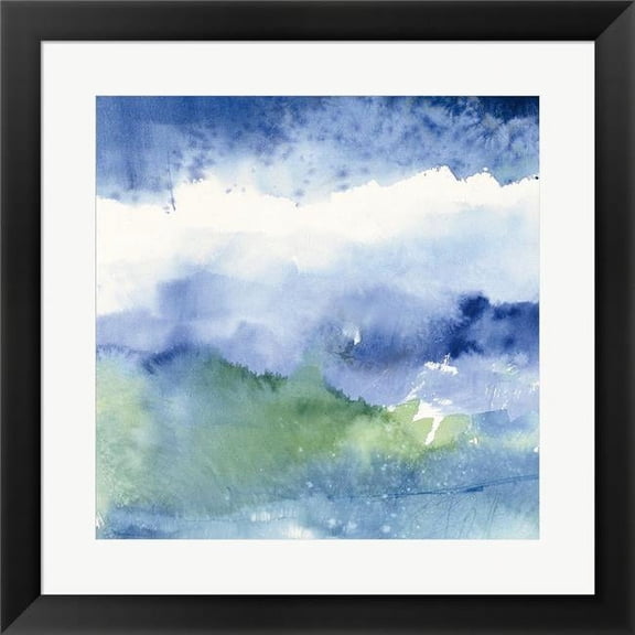 Metaverse R959150-0140000-AMAEAGOEDM 19.5 x 19.5 in. Midnight at the Lake III Framed Wall Art by Mike Schick