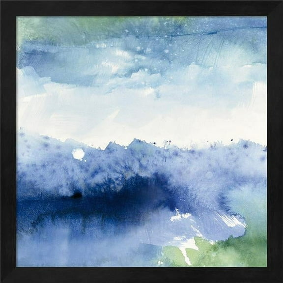 Metaverse R959151-0120000-AEAAAAEAN4 13.25 x 13.25 in. Midnight at the Lake II Framed Wall Art by Mike Schick