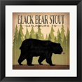 thumbnail image 1 of Metaverse R959185-0140000-AMAEAGOEDM 19.5 x 19.5 in. Take a Hike Bear Black Bear Stout Framed Wall Art by Ryan Fowler, 1 of 1