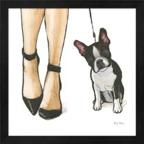Metaverse R959330-0120000-AEAAAAEAN4 13.25 x 13.25 in. Furry Fashion Friends II Framed Wall Art by Emily Adams