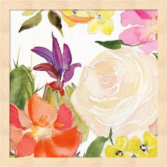 Metaverse R959471-0120000-AEAAAACAN4 13.25 x 13.25 in. Desert Rose I Framed Wall Art by Kristy Rice