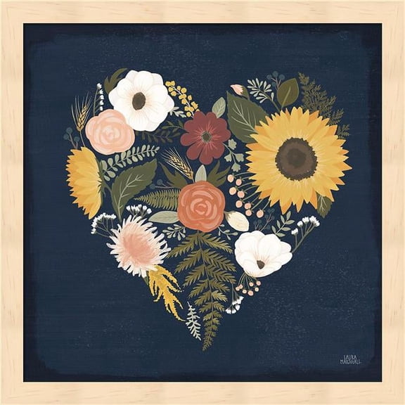 Metaverse R959475-0120000-AEAAAACAN4 13.25 x 13.25 in. Autumn Romance IX Framed Wall Art by Laura Marshall