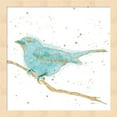 thumbnail image 1 of Metaverse R959538-0120000-AEAAAACAN4 13.25 x 13.25 in. Gilded Bird I Teal Framed Wall Art by Shirley Novak, 1 of 1