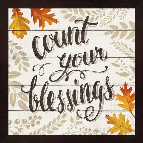 Metaverse R962728-0120000-AEAAAADAN4 13.25 x 13.25 in. Harvest Delight VII on White Framed Wall Art by Janelle Penner