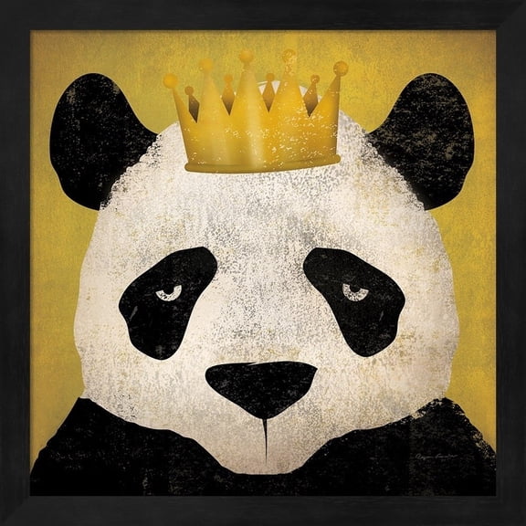 Metaverse Ryan Fowler 'Panda with Crown' Framed Art