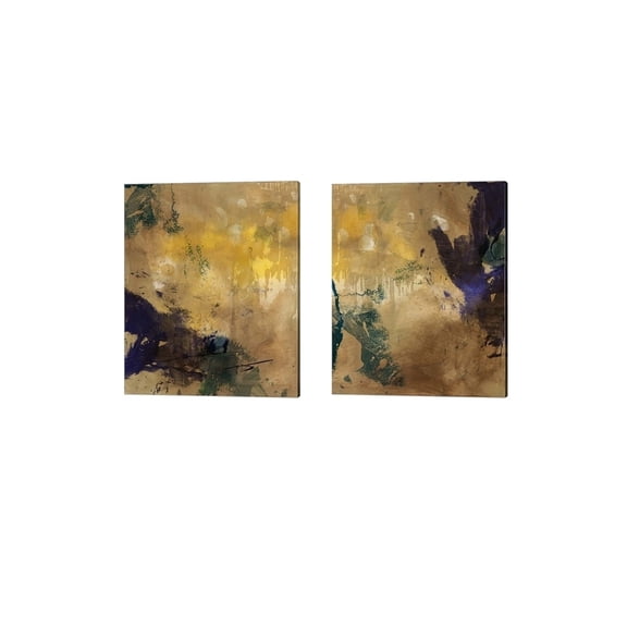 Metaverse Sisa Jasper 'Amber Haze' Canvas Art (Set of 2)