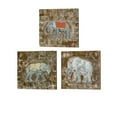 thumbnail image 1 of Metaverse Tara Daavettila 'Global Elephant A' Canvas Art (Set of 3), 1 of 5