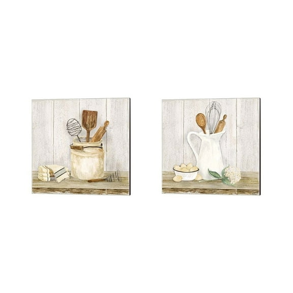 Metaverse Tara Reed 'Vintage Kitchen' Canvas Art (Set of 2)