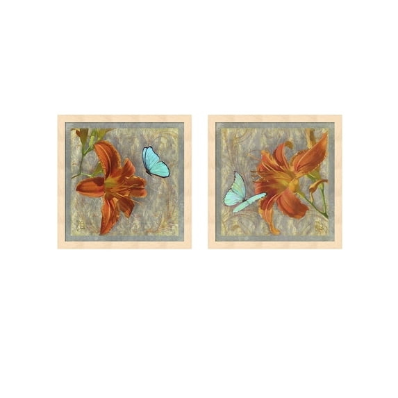 Metaverse Tina Lavoie 'Afternoonn Tuscany' Framed Art (Set of 2)