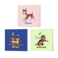 thumbnail image 1 of Metaverse Tina Lavoie 'Cute Baby Owls, Deer & Beaver' Canvas Art (Set of 3), 1 of 5