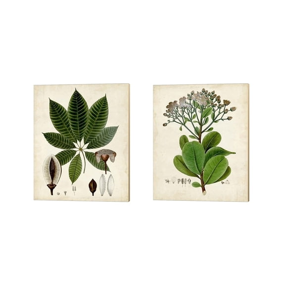 Metaverse Vision Studio 'Verdant Foliage B' Canvas Art (Set of 2)