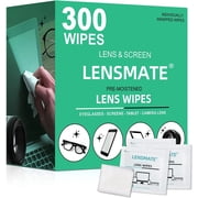 Lensmate Lens Cleaner Wipes, Pre-Moistened Electronic Glasses Wipes, 300 Count