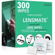 Lensmate Lens Cleaner Wipes, Pre-Moistened Electronic Glasses Wipes, 300 Count