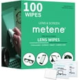Metene Lens Wipes, PreMoistened Eye Glass Cleaner Wipes, 100 Count