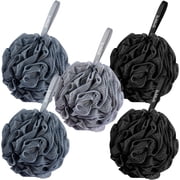 Shower Loofah Sponge 5 Pack, Body Wash Scrubber Exfoliator Loofa, Men Women Bathing Accessorie