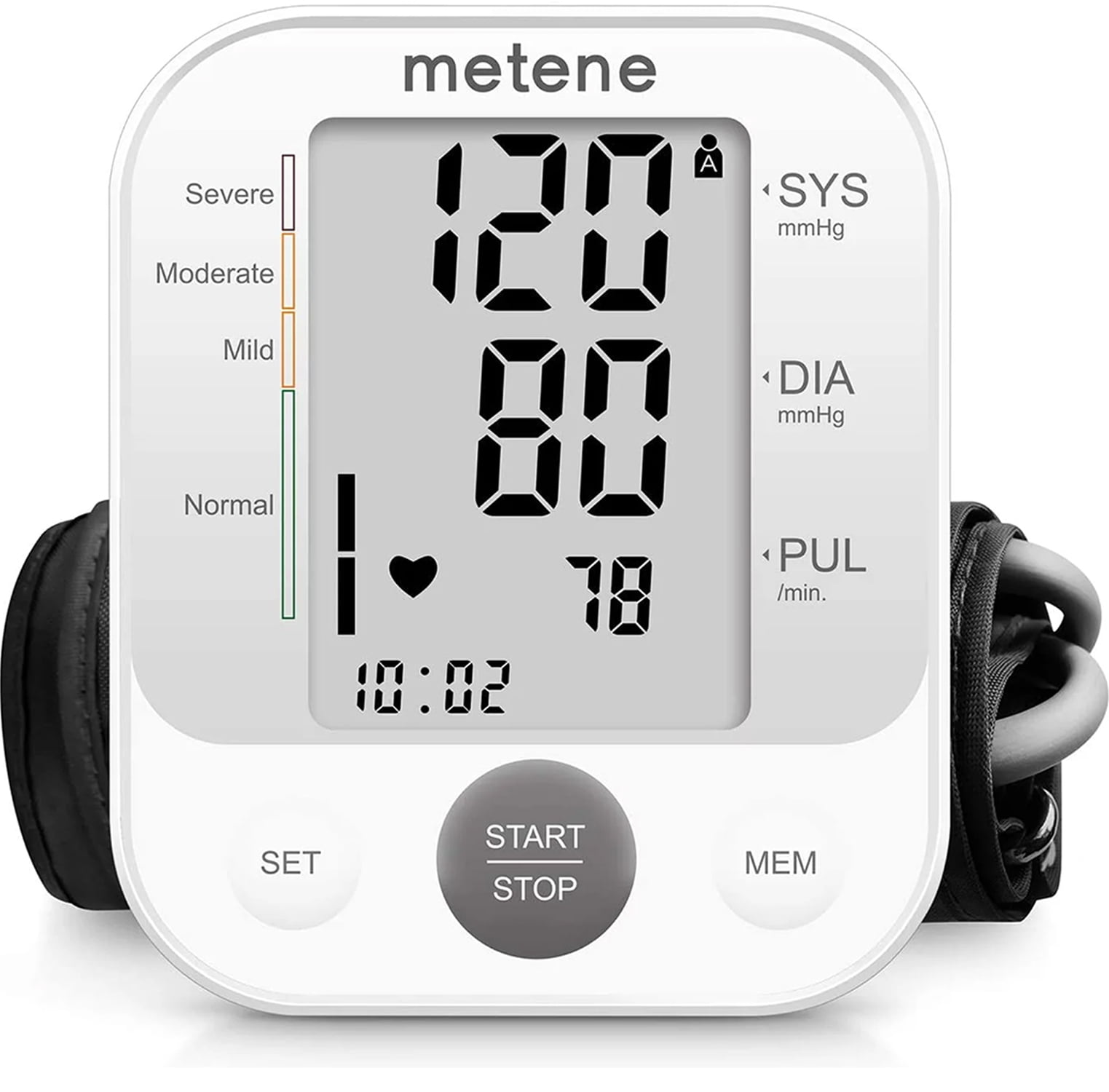 Doosl Blood Pressure Monitor, Home Use Automatic Upper Arm Blood Pressure  Cuff with Large LCD Display, 2 Users, 240 Recordings, White