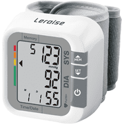 Wrist Blood Pressure Monitor for Home Use, Large LCD Display, 99 x 2 Sets Memory, 1 Carrying Case