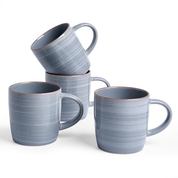 Famiware Meteor 4 Pieces Mug Set, Bluish-Gray