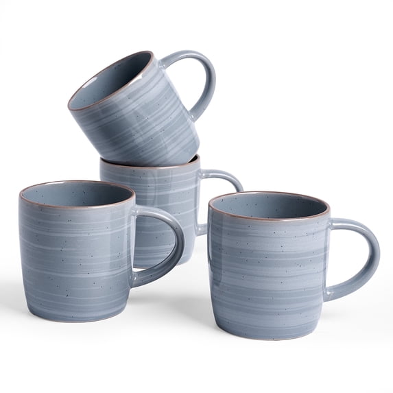 Famiware Meteor 4 Pieces Mug Set, Bluish-Gray